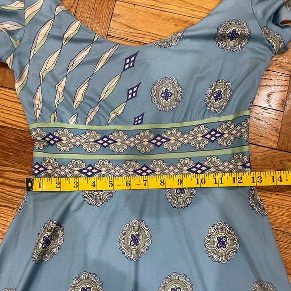 Vintage Emilio Pucci Baby Blue Print Dress - Picture 11 of 11